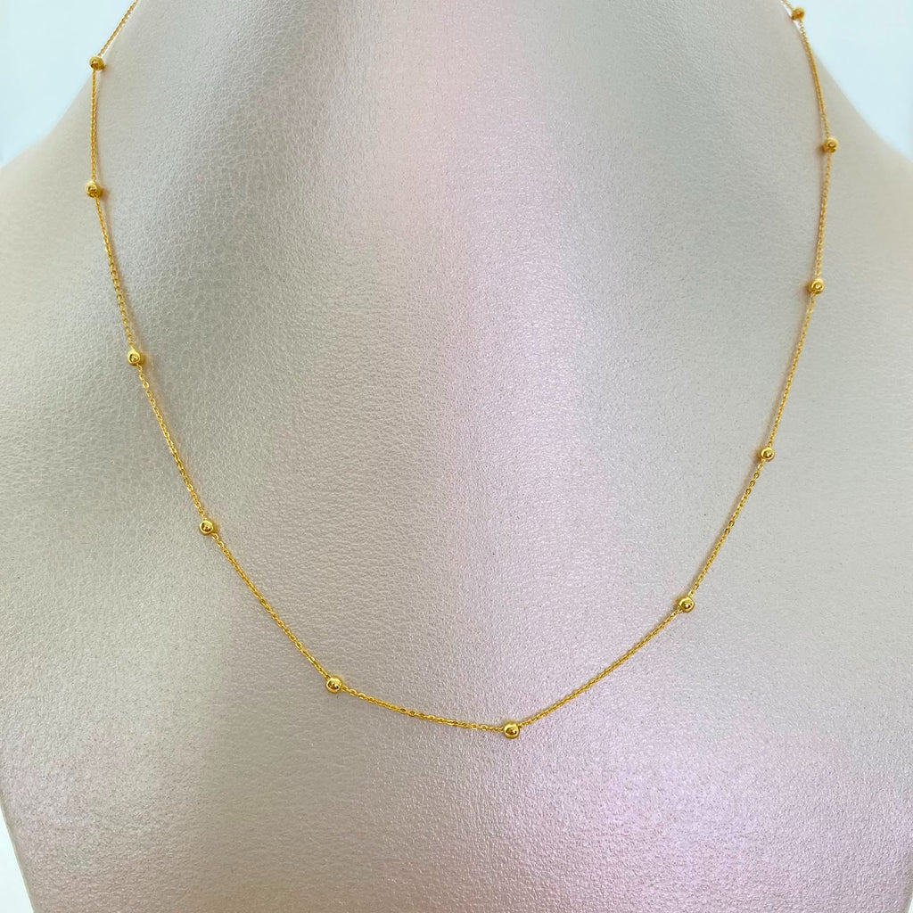 Cadena It Lluvia de Oro Oro amarillo 18k 1,25 Gr / 0,5 mm / 50 Cm