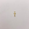 Herraje crus lisa Oro amarillo 18k 0,2 Gr / 1,5 Cm