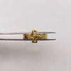 Anillo cruz cristo Oro amarillo 18k / Talla 11 1/4 / 5,5 Gr / 5,14 mm