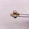 Anillo tu y yo Oro amarillo 18k / Talla 7 1/2 / 3,03 Gr / 4 mm