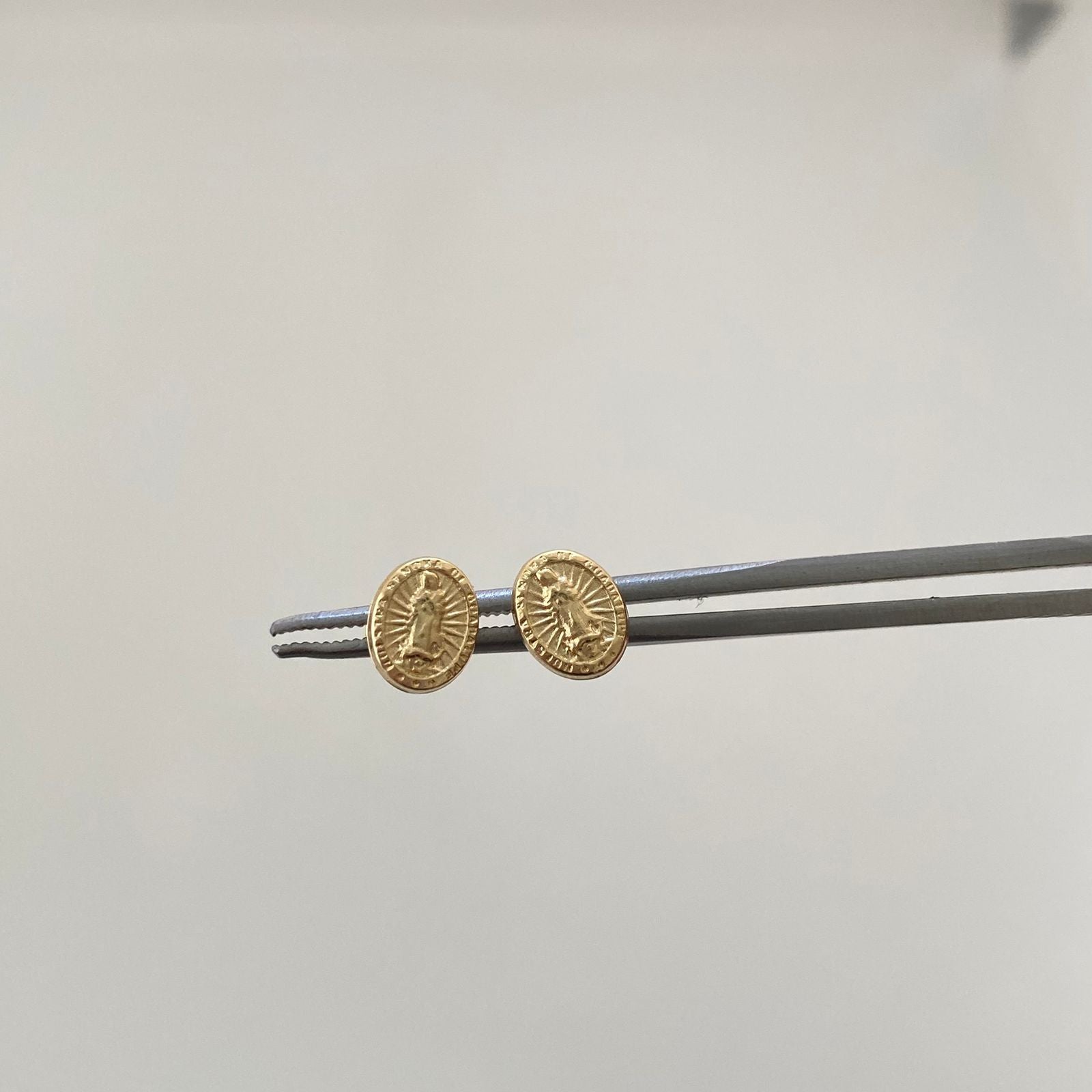Topos Virgen de guadalupe Oro amarillo 18k 0,7 Gr / 6,7 mm