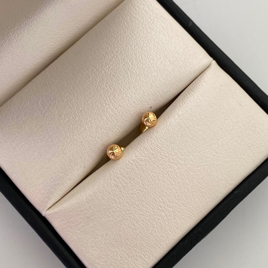 Topos Bola Diamantada 4mm Oro amarillo 18k 0,5 Gr
