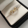 Anillo It moño circones blancos Oro amarillo 18k / Talla 7 / +3 / 1,85 Gr