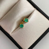 Topos Esmeraldas Oro amarillo 18k 0,7 Gr / 4,1 mm