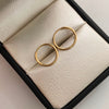 Candonga imperdible lisa  Oro amarillo 18k 0,6 Gr / 1,2 Cm