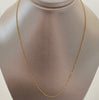 Cadena It Mini Militar Oro amarillo 18k 2,05 Gr / 1 mm / 50 Cm