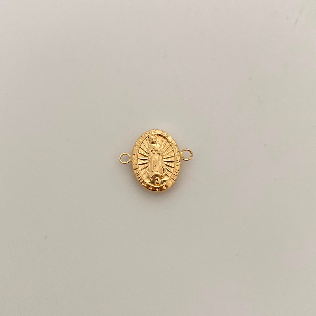 Herraje Virgen de Guadalupe Oro amarillo 18k 0,95 Gr / 1,7 Cm