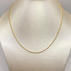 Cadena Mini militar diamantada Oro amarillo 18k +3 / 6,59 Gr / 1,6 mm / 50 Cm Broche 0,40