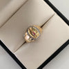 Anillo Virgen De Guadalupe Casting Oro amarillo 18k / Talla 7 / 5,15 Gr / 4,8 mm