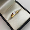 Anillo Solitario Oro amarillo 18k / Talla 7 / 2,2 Gr / 2,7 mm