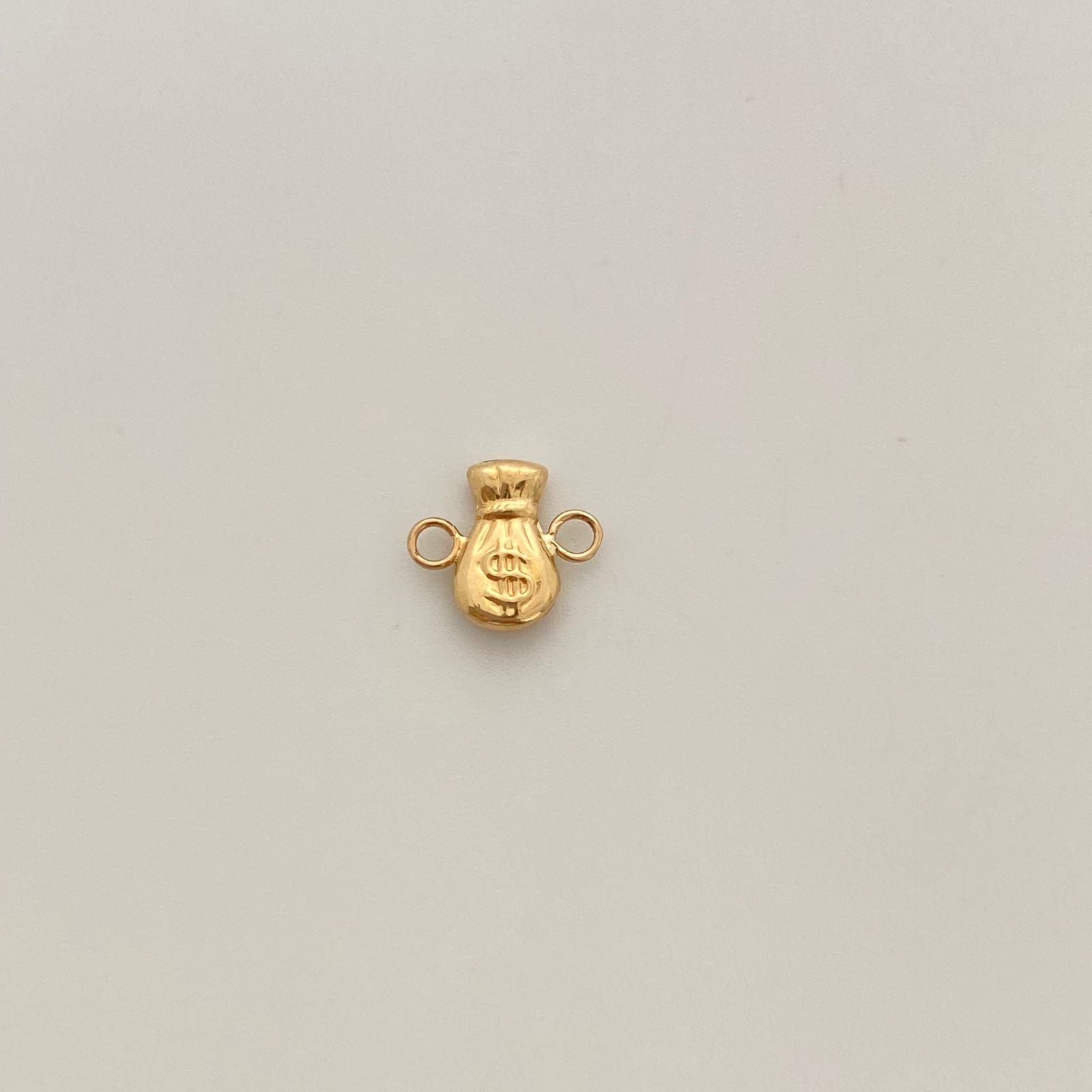 Herraje bolsa de dinero  Oro amarillo 18k 0,5 Gr / 1 Cm