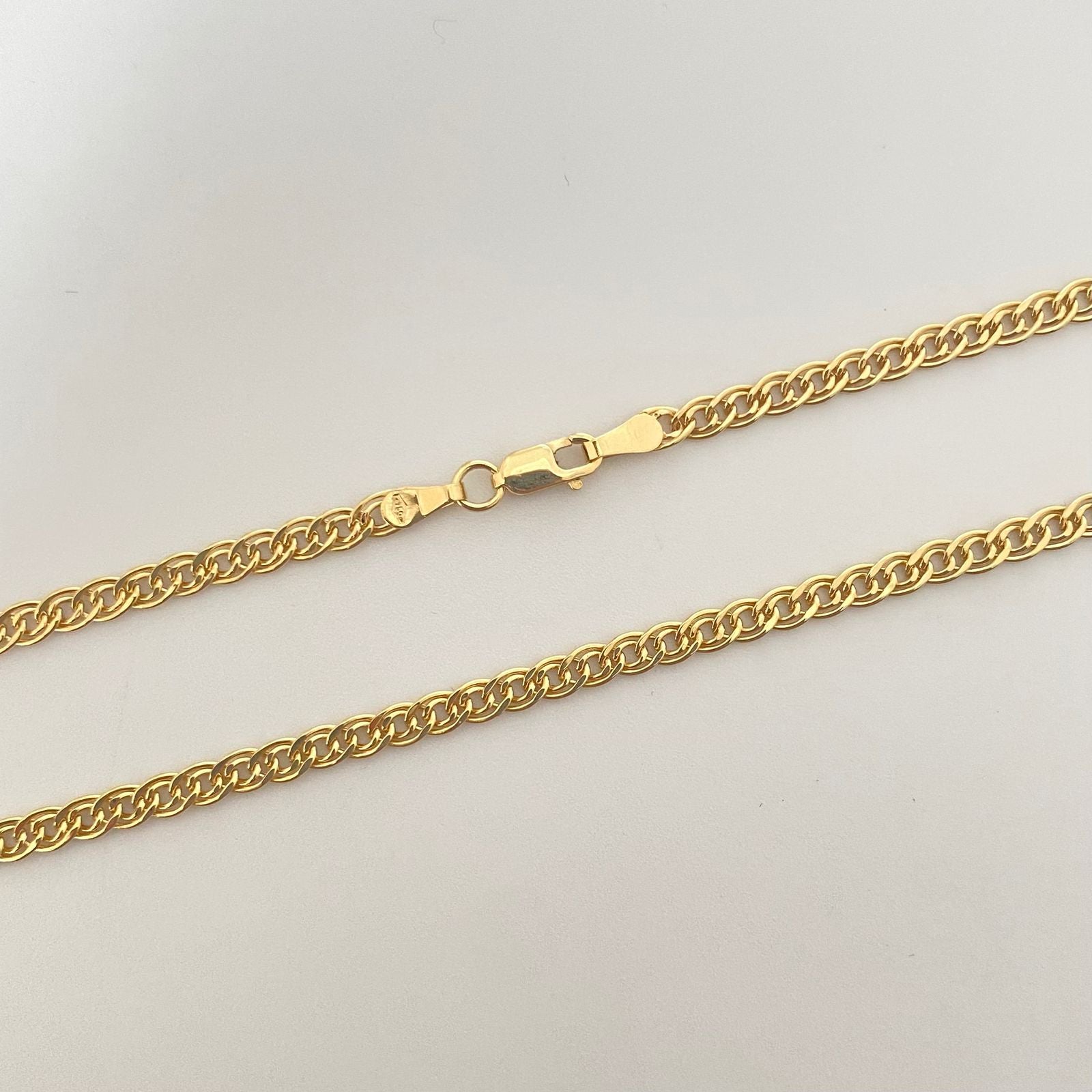 Cadena It doble aro Oro amarillo 18k 6,35 Gr / 3,6 mm / 50 Cm