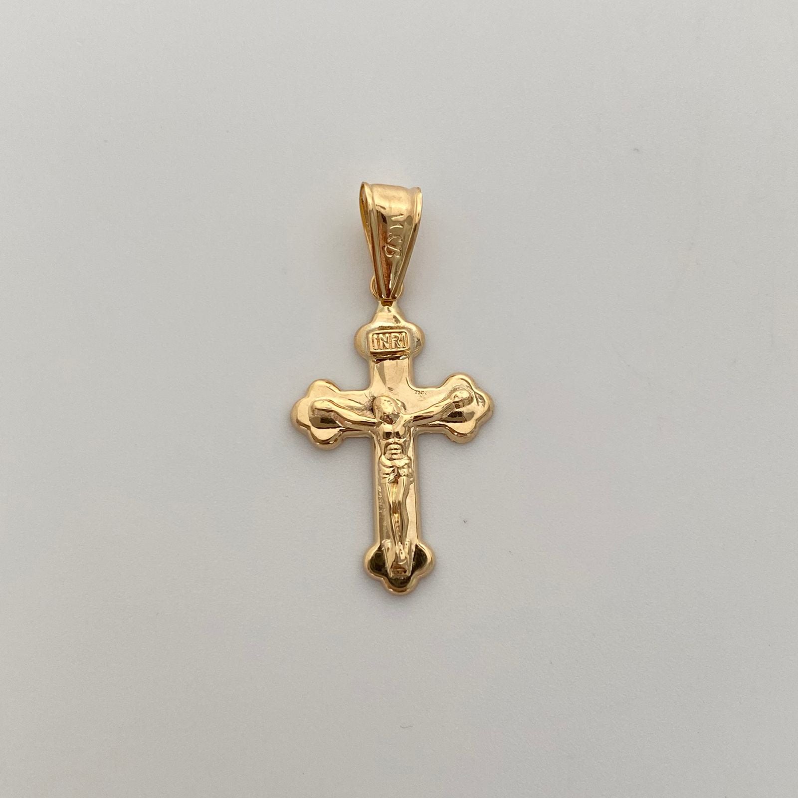 Dije Cruz Cristo Oro amarillo 18k 1,45 Gr / 17,8 mm / 3,5 Cm