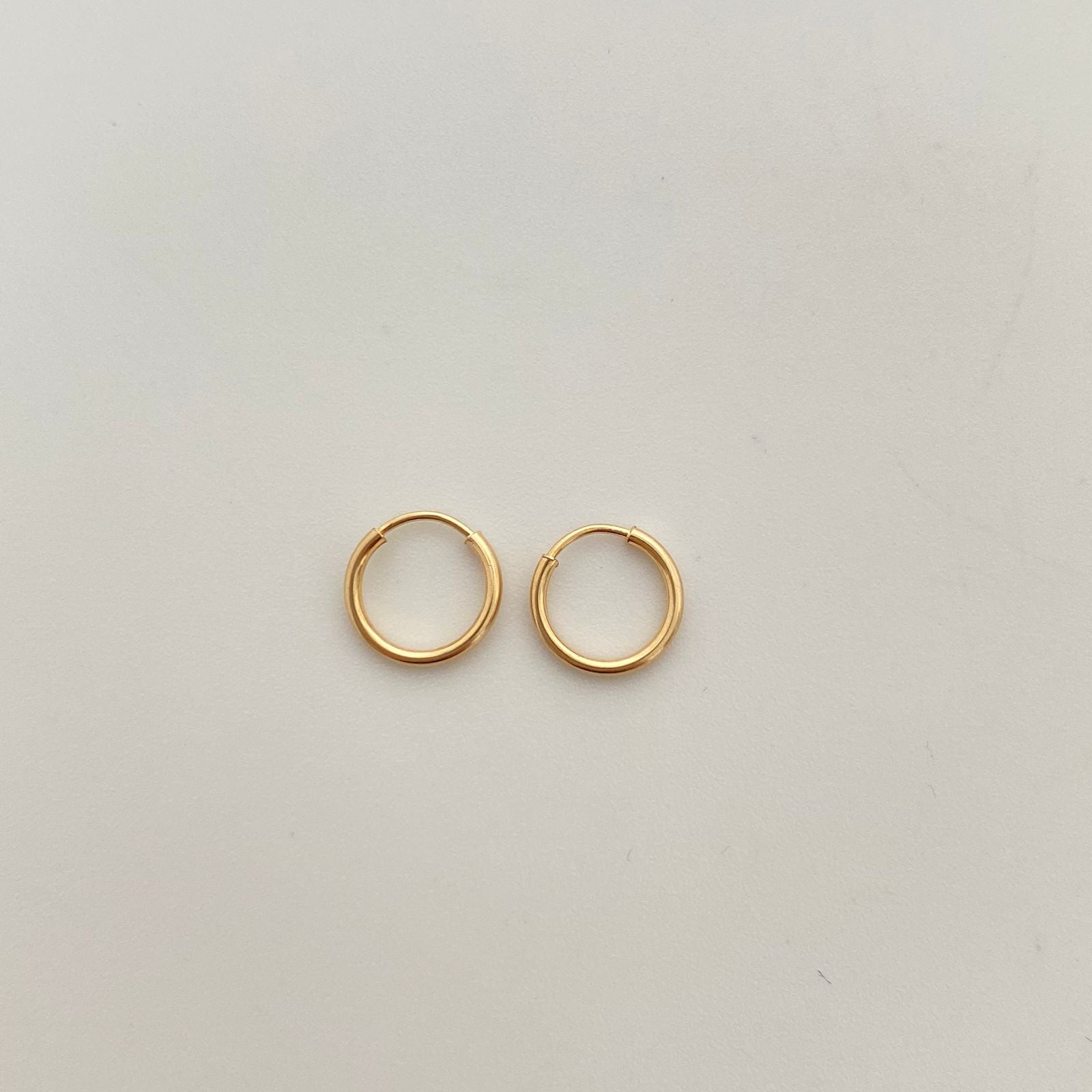 Candonga imperdible  Oro amarillo 18k 0,4 Gr / 0,6 Cm