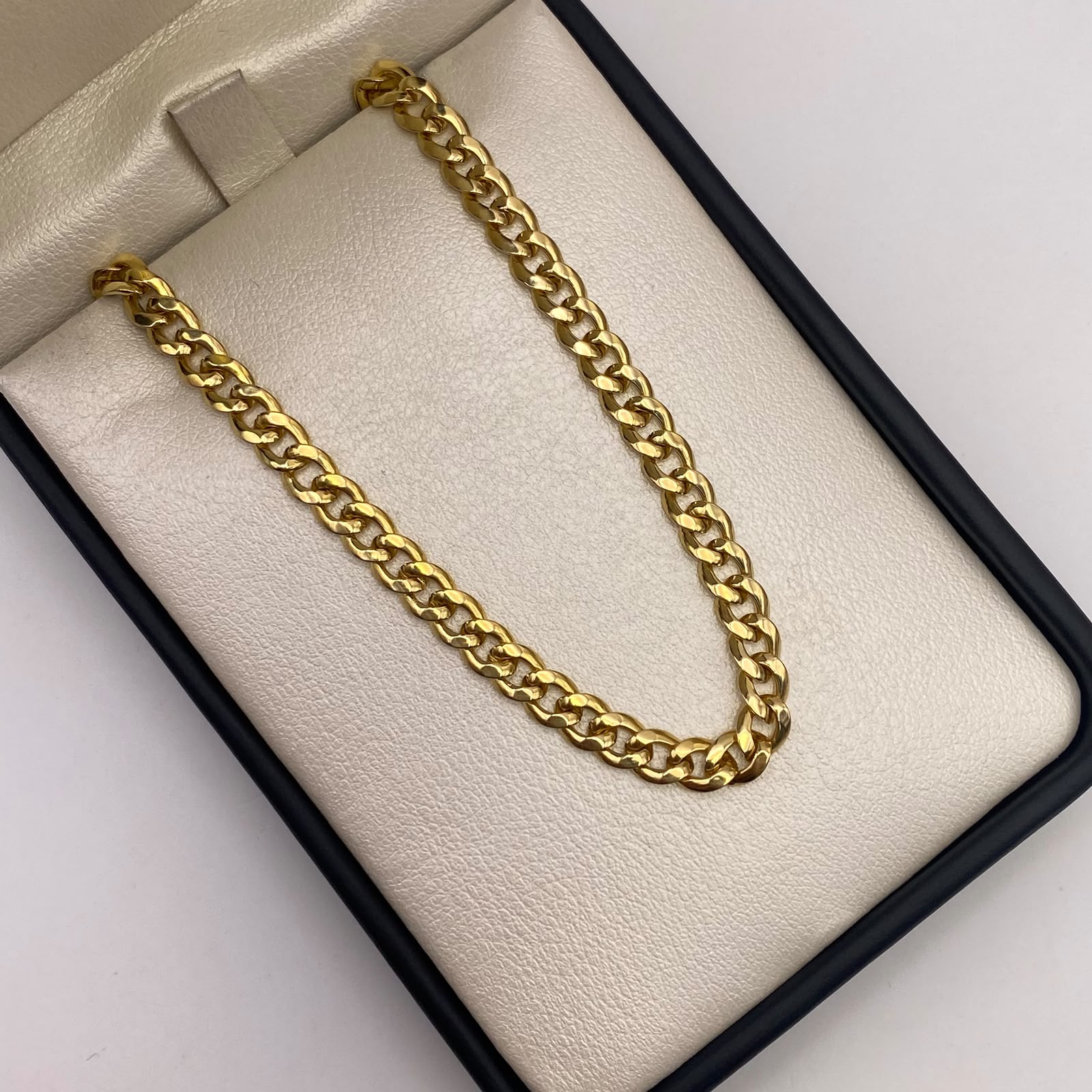 Cadena It Cubana inflada Oro amarillo 18k +1 / 7,63 Gr / 5 mm / 60 Cm