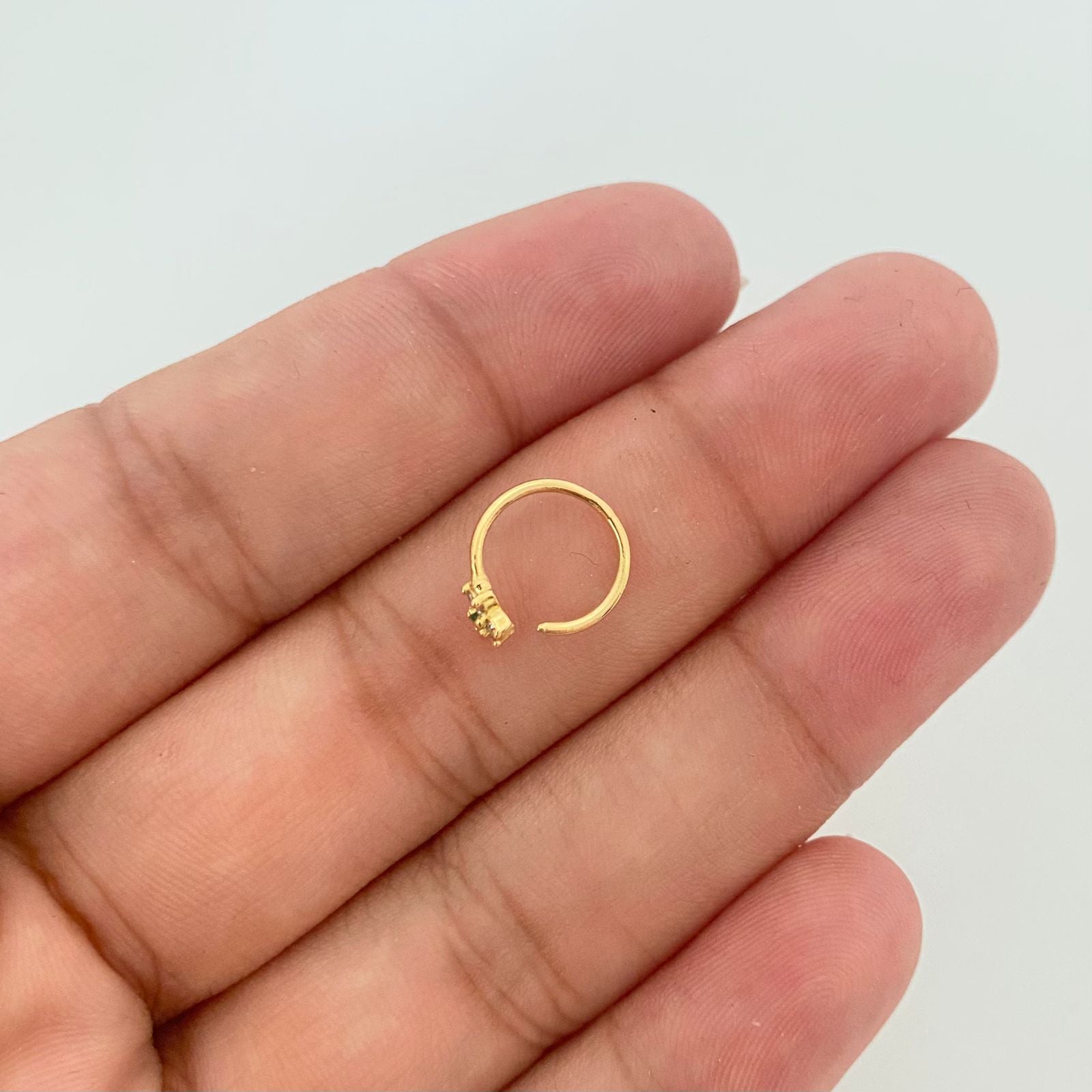 Piercing aro flor ( joya ) Oro amarillo 18k 0,45 Gr