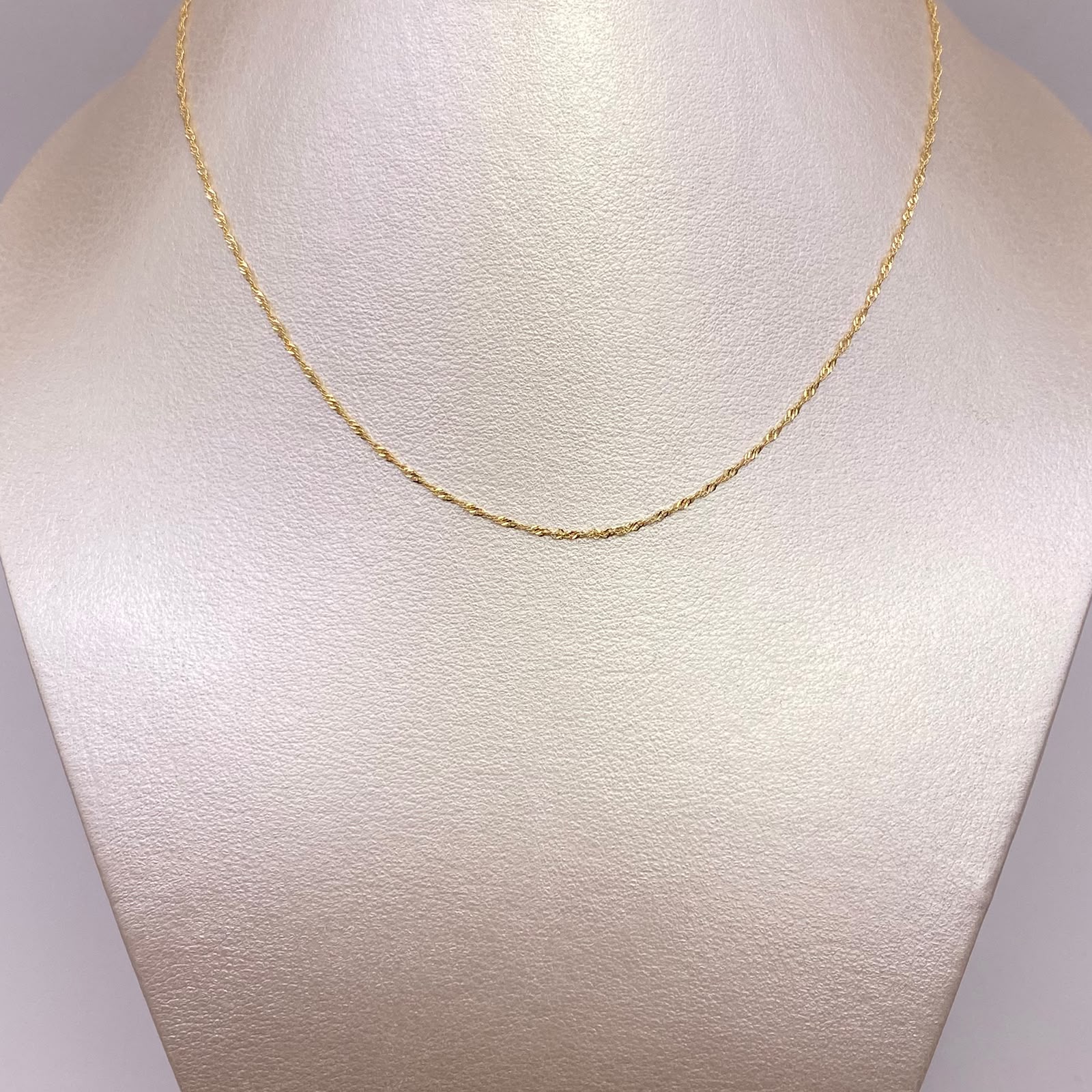 Cadena It Singapur Oro amarillo 18k +1 / 1,11 Gr / 1 mm / 45 Cm