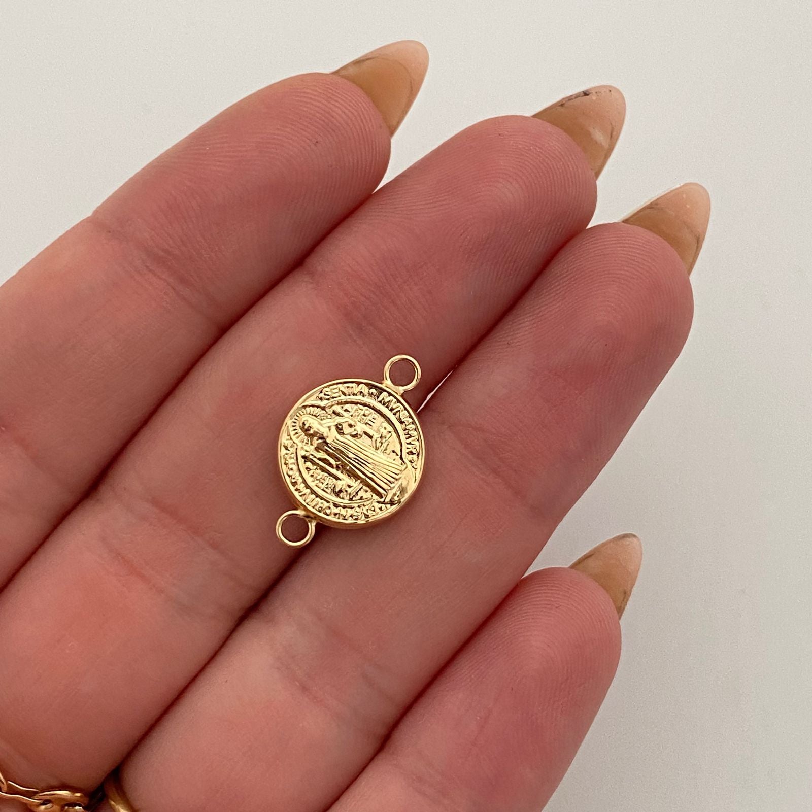 Herraje san benito  Oro amarillo 18k 1,15 Gr / 2,1 Cm