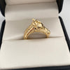 Anillo Caballo trenza Matte Oro amarillo 18k / Talla 11 / 6,75 Gr / 5,8 mm