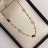 Pulso It balines diamantados mariposas Oro amarillo 18k 2,01 Gr / 2,5 mm / 20 Cm