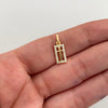 Dije Cruz Casting Oro amarillo 18k 1 Gr / 6,1 mm / 1,6 Cm