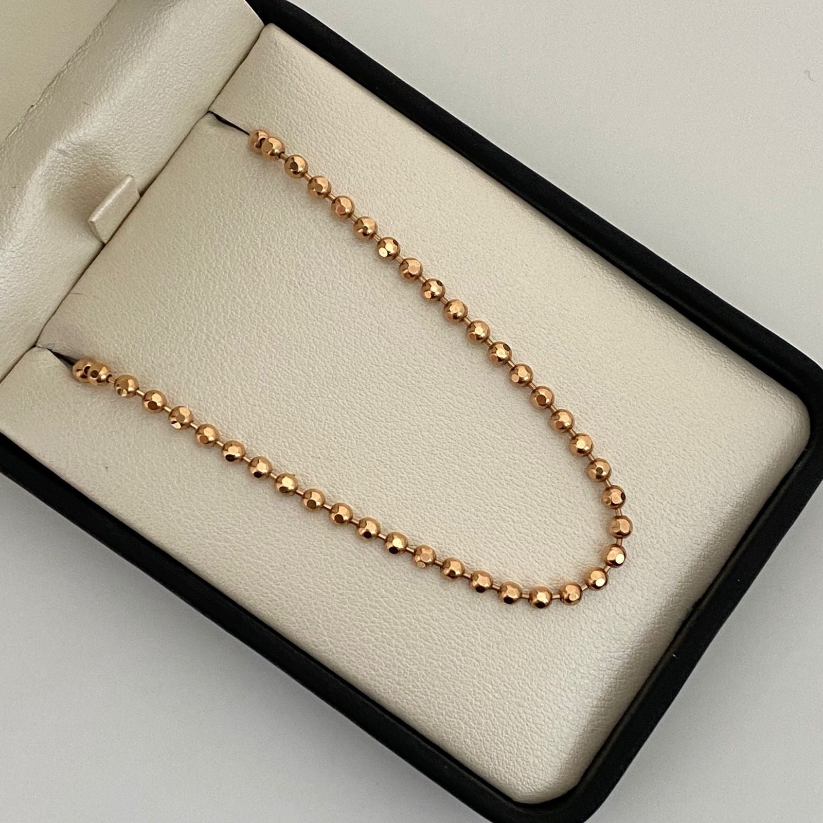 Cadena It militar  Oro rosa 18k +1 / 20,85 Gr / 3 mm / 60 Cm