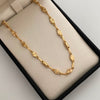 Cadena Rustica Circulo Diamantado Oro amarillo 18k 9,50 Gr / 4,3 mm / 60 Cm Broche 0,40