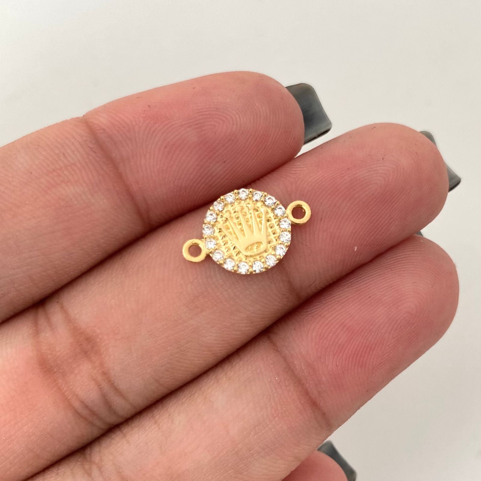 Herraje corona rx borde casting Oro amarillo 18k 1,0 Gr / 1,5 Cm