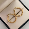 Candonga Entorchada Oro amarillo 18k 2,1 Gr / 2,5 Cm