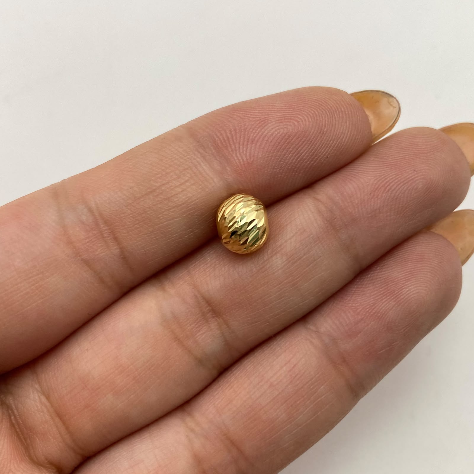 Bola Diamantada 8mm Oro amarillo 18k 0,25 Gr