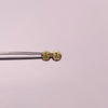 Topos Oso th circones verdes Oro amarillo 18k 0,55 Gr / 3,3 mm