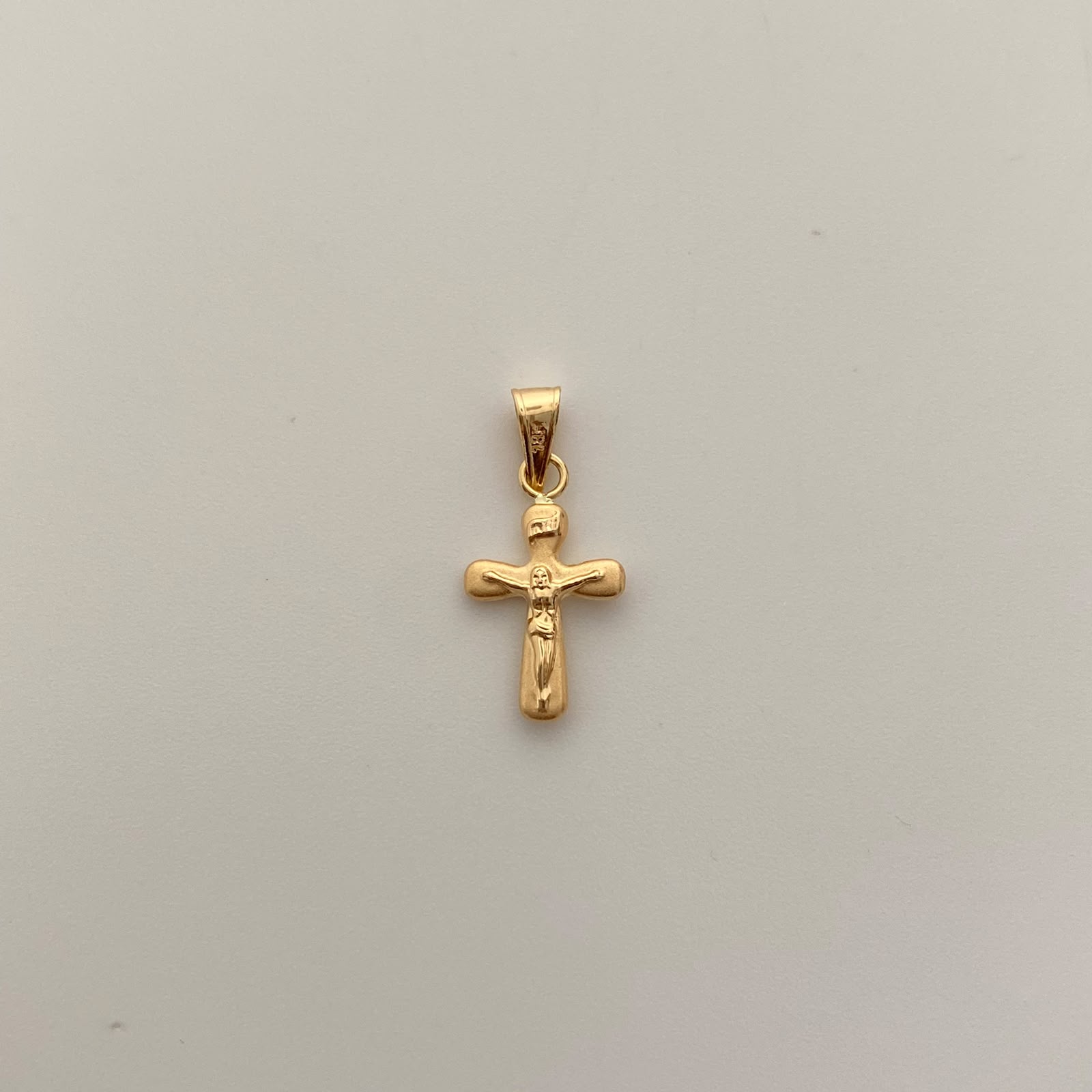Dije Cruz Cristo Oro amarillo 18k 0,35 Gr / 9,6 mm / 2 Cm