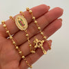 Rosario Virgen de Guadalupe Casting Oro amarillo 18k 14,10 Gr / 4 mm / 55 Cm Broche 0,40