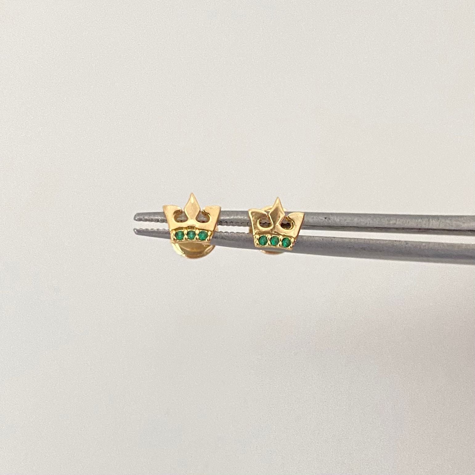 Topos corona linea casting verde Oro amarillo 18k 0,8 Gr / 6,0 mm