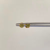 Topos Corazon Silueta Verde Oro amarillo 18k 0,5 Gr / 3,9 mm