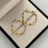 Candonga Entorchada Oro amarillo 18k 1,7 Gr / 2,5 Cm