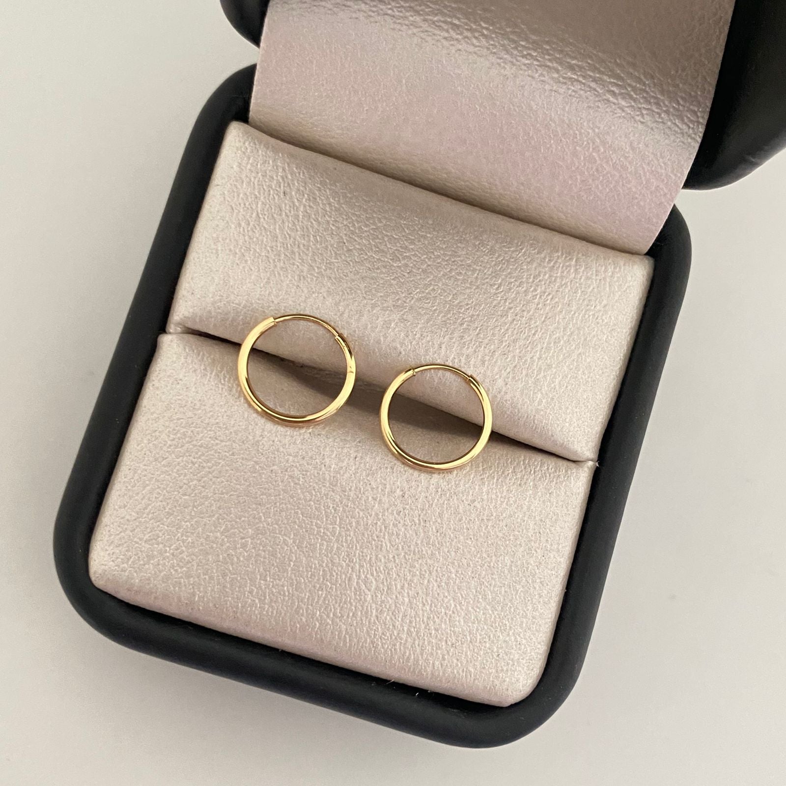 Candonga impedible lisa Oro amarillo 18k 0,45 Gr / 1,0 Cm