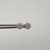 Topos Circon Blanco Oro amarillo 18k 1,35 Gr / 6 mm