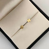 Topos circulo plano diamantado Oro amarillo 18k 0,4 Gr / 3 mm