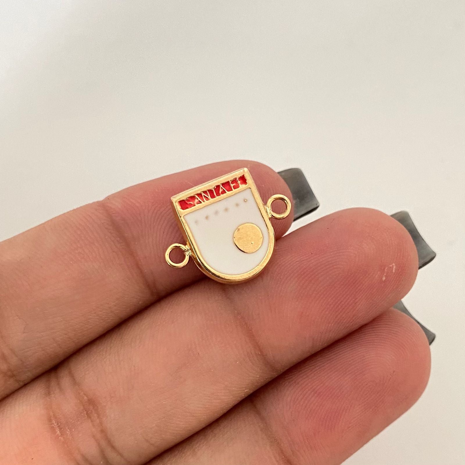 Herraje santa fe Oro amarillo 18k 1,25 Gr / 1,8 Cm