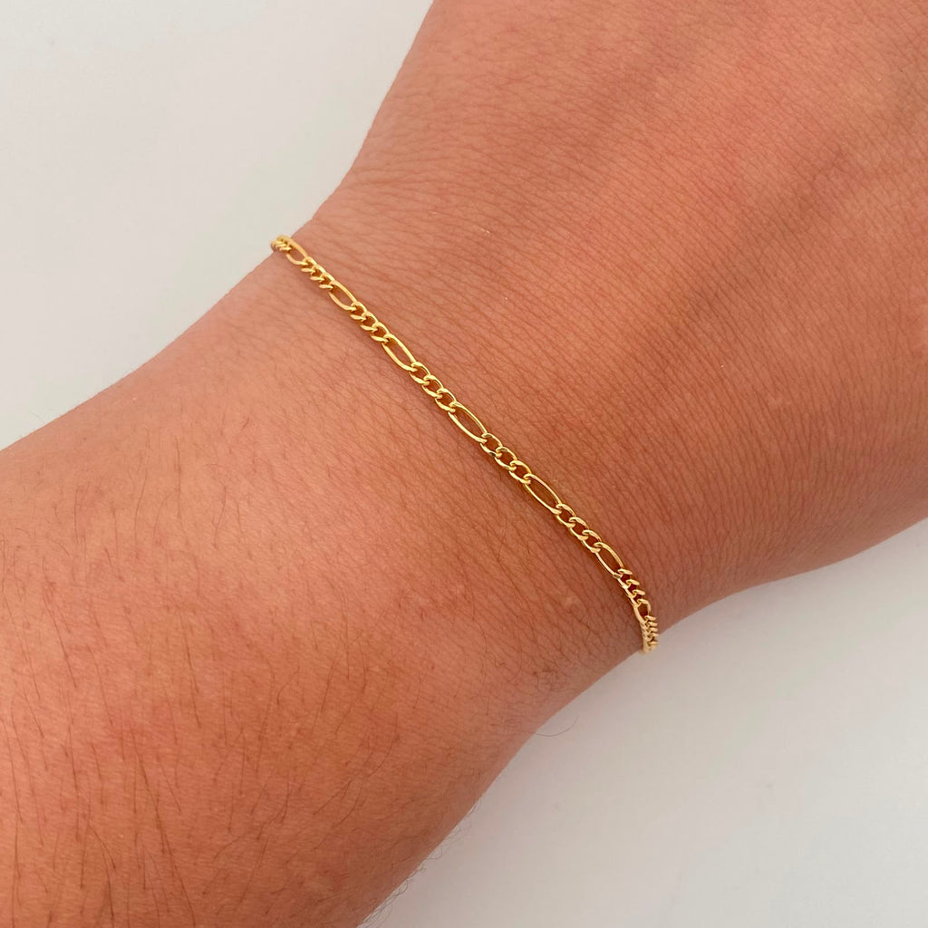 Pulso It 3x1 Oro amarillo 18k +2 / 1 Gr / 1,9 mm / 18,5 Cm