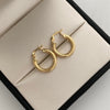 Candonga Entorchada Oro amarillo 18k 1,45 Gr / 1,5 Cm