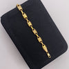Pulso rustico rx Oro amarillo 18k 4,40 Gr / 5,7 mm / 21,5 Cm Broche 0,40