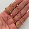 Rosario Bola Diamantada 3mm Tres oros 18k 6,90 Gr / 2,9 mm / 47 Cm Broche 0,30