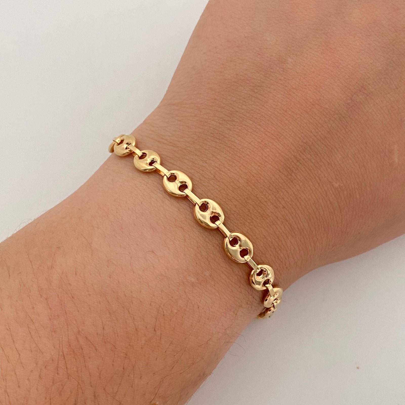 Pulso Gc liso Oro amarillo 18k 5,15 Gr / 6,5 mm / 21,5 Cm Broche 0,80