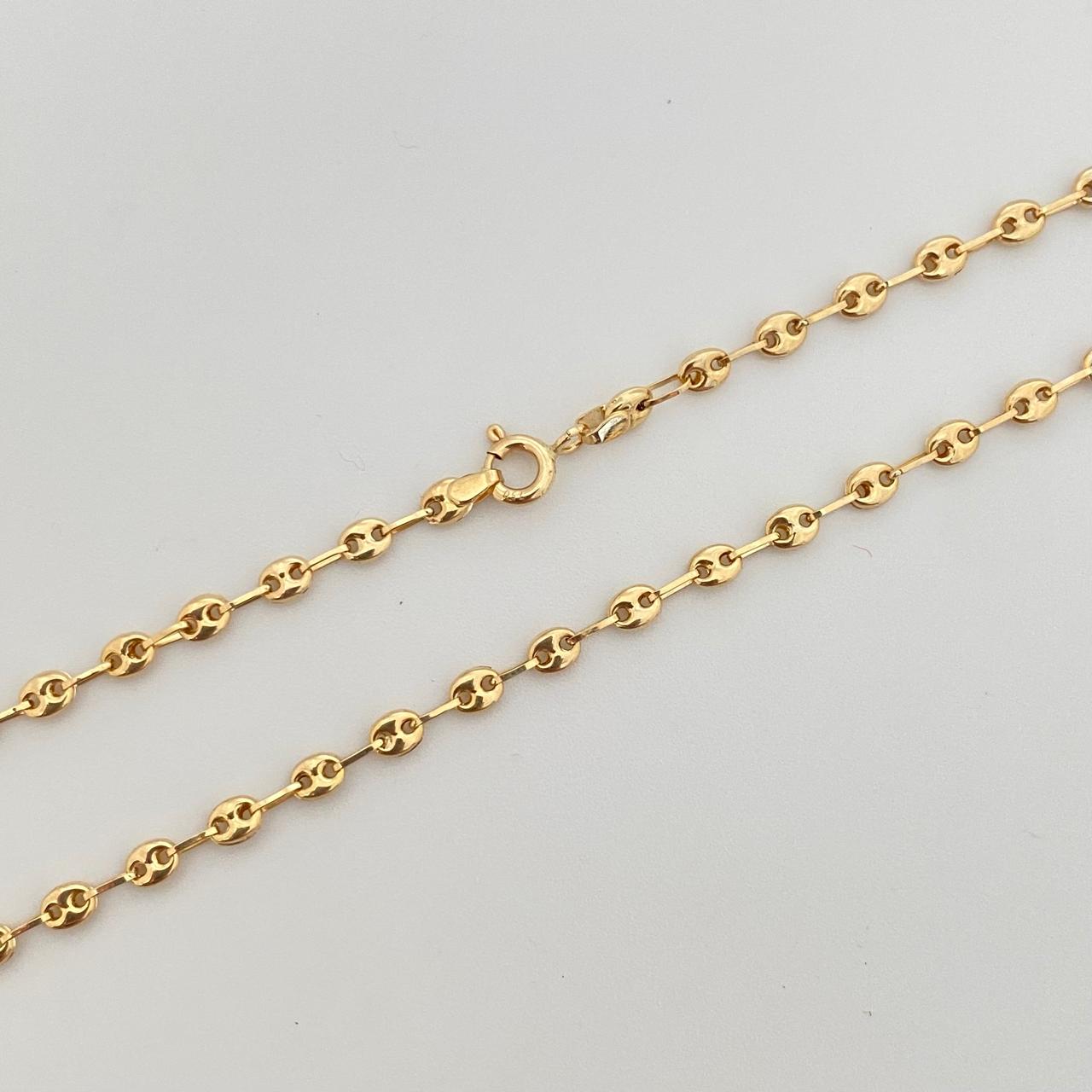 Cadena baby gc Oro amarillo 18k 6,15 Gr / 3,1 mm / 62 Cm Broche 0,15