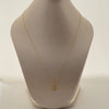 Cadena It set con dije de trebol y topos diamantados  Oro amarillo 18k 2,95 Gr / 1,1 mm / 50 Cm