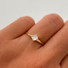 Anillo Solitario Oro amarillo 18k / Talla 6 / 1,6 Gr / 2 mm