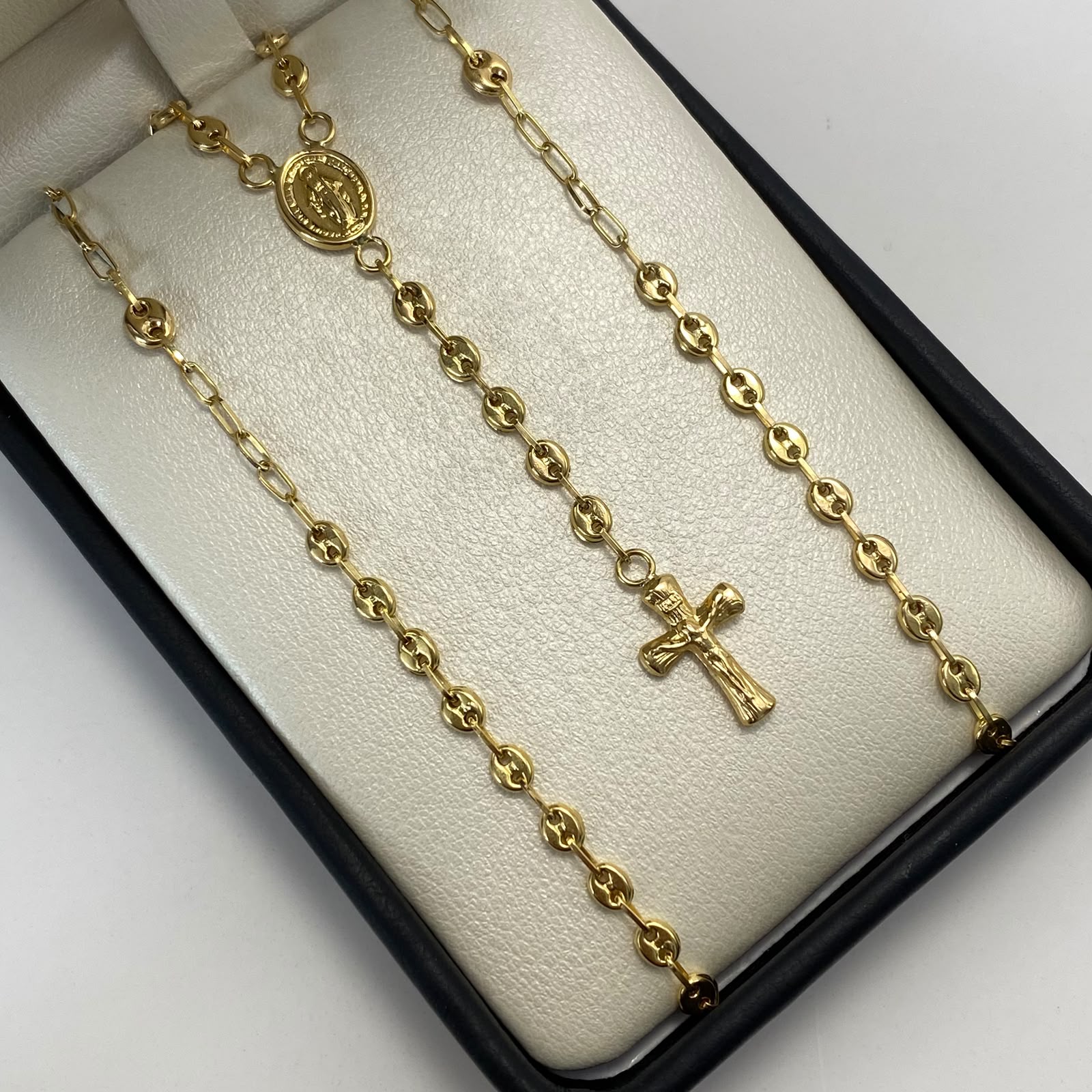 Rosario baby gc liso Oro amarillo 7,50 Gr / 2,5 mm / 60 Cm Broche 0,40