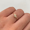 Anillo Solitario Oro amarillo 18k / Talla 7 / 0,9 Gr / 0,9 mm